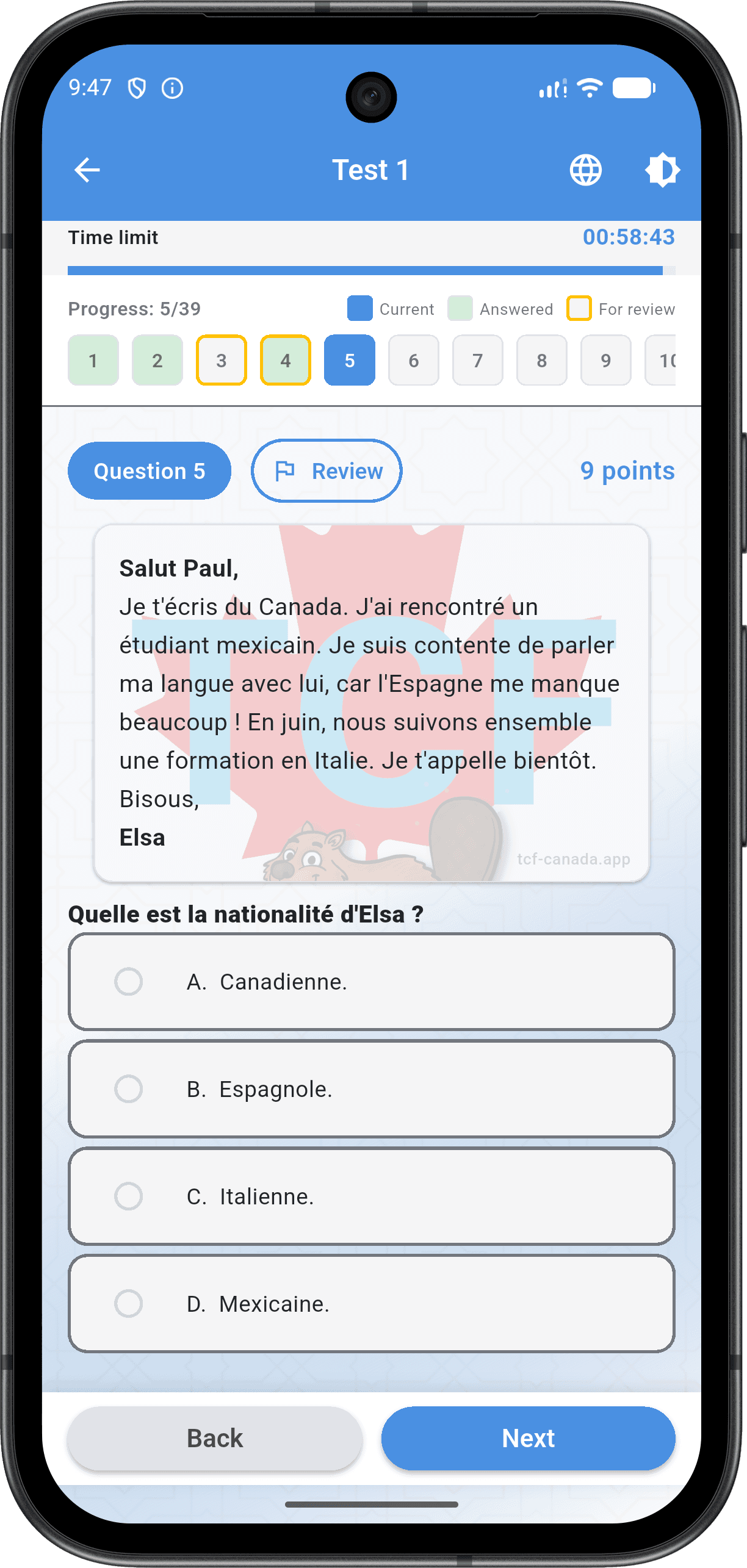 TCF Canada app screenshot 3
